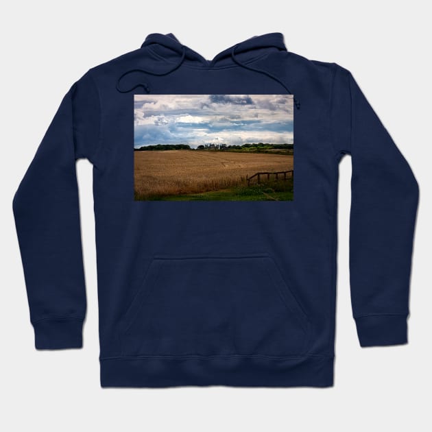 Over the fields towards Seaton Delaval Hall Hoodie by Violaman